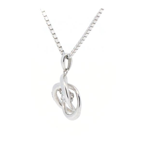Dancing Stone Diamond Necklace 0.14ct in K18 White Gold for Women, Preloved