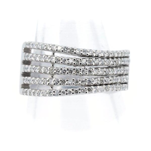 0.57ct Diamond Ring, 11.5 Size, Crafted in K18 White Gold, Silver, Women's, Pre-owned
