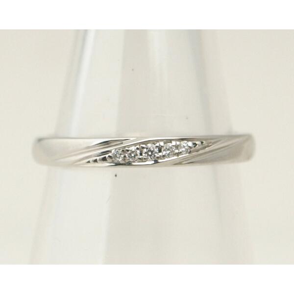 4°C Luxury Ladies' Diamond Ring Size 10 in PT950 Platinum