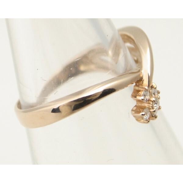 Vandome Aoyama 11 Ring Size Diamond Ring, K18 Pink Gold, Ladies, Pre-Owned in Great Condition