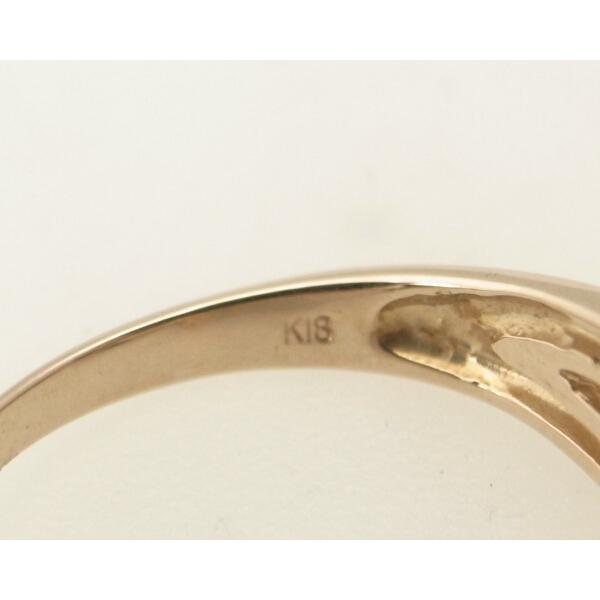 Vandome Aoyama 11 Ring Size Diamond Ring, K18 Pink Gold, Ladies, Pre-Owned in Great Condition