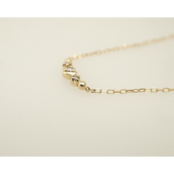 4℃ Diamond Necklace in K18 Yellow Gold for Women