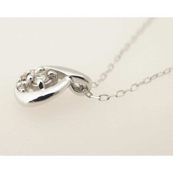 YONDO C Diamond Necklace in K18 White Gold for Ladies - Used in Great Condition