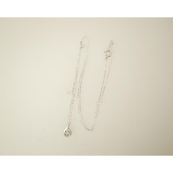 YONDO C Diamond Necklace in K18 White Gold for Ladies - Used in Great Condition