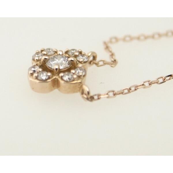 Canal 4℃ Diamond Necklace, K18 Pink Gold for Women - Preloved