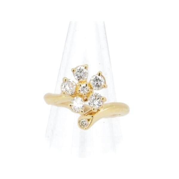[LuxUness]  0.50ct Yellow Diamond Ring, Size 4, 18K Yellow Gold, Gold Color, Women's, Pre-owned in Excellent condition