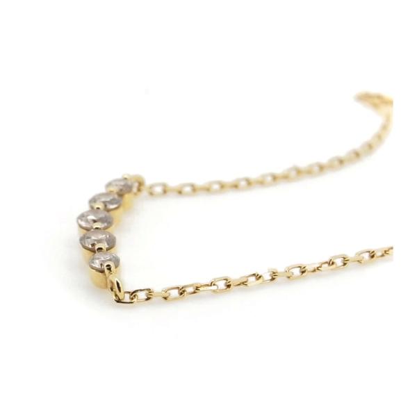 4℃ Diamond Necklace in K18 Yellow Gold (18K Gold) Ladies' by YonDoSi - Preowned