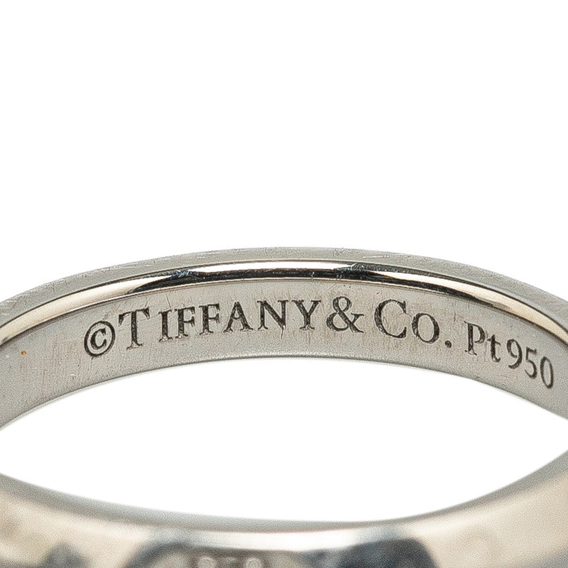 Tiffany & Co True Band Ring 5P Diamond Pt950 Platinum in Great Condition