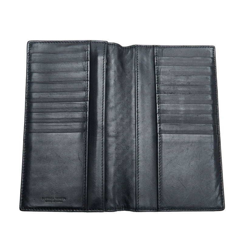 Bottega Veneta Intrecciato Leather Long Wallet in Good Condition