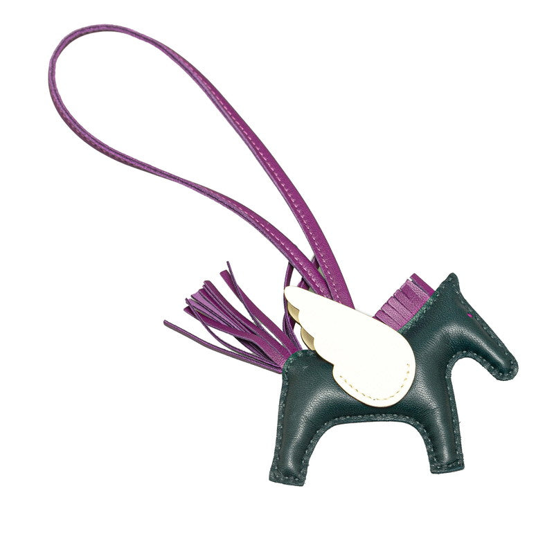 Hermes Rodeo Pegasus PM Bag Charm Green Purple