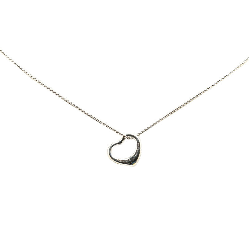 Tiffany & Co Open Heart Necklace Silver