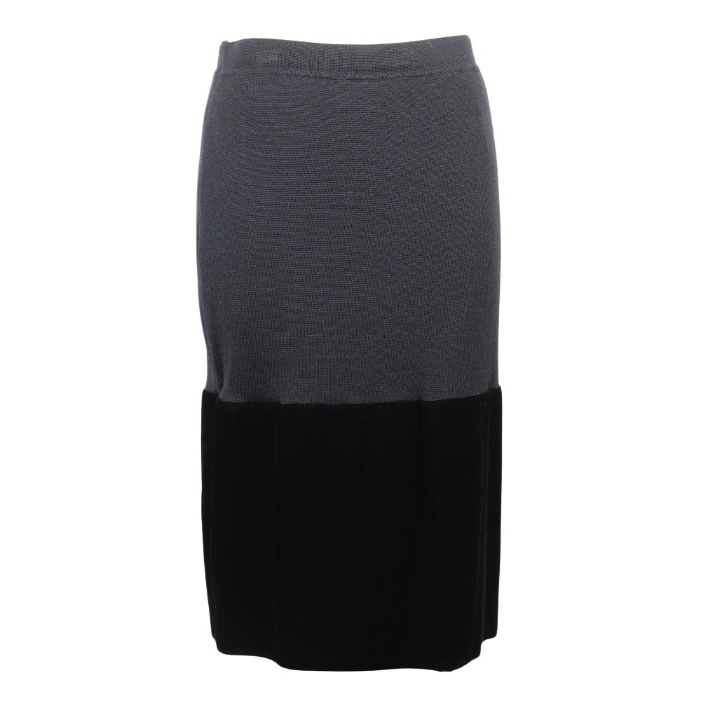 Dior Wool Rayon Skirt Black