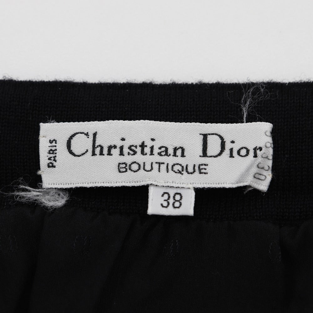 Dior Wool Rayon Skirt Black