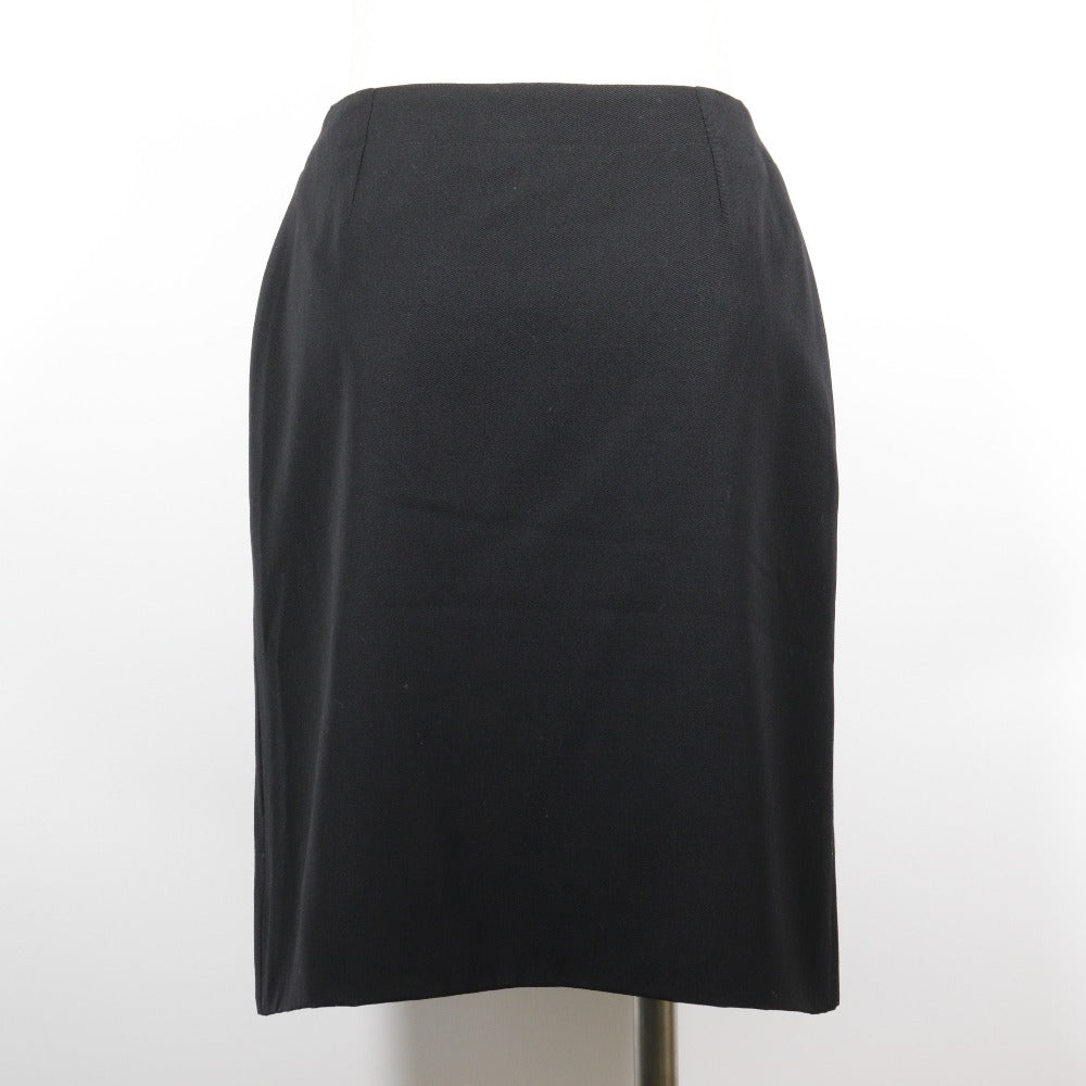 Chanel Wool Skirt Black P08800V05079