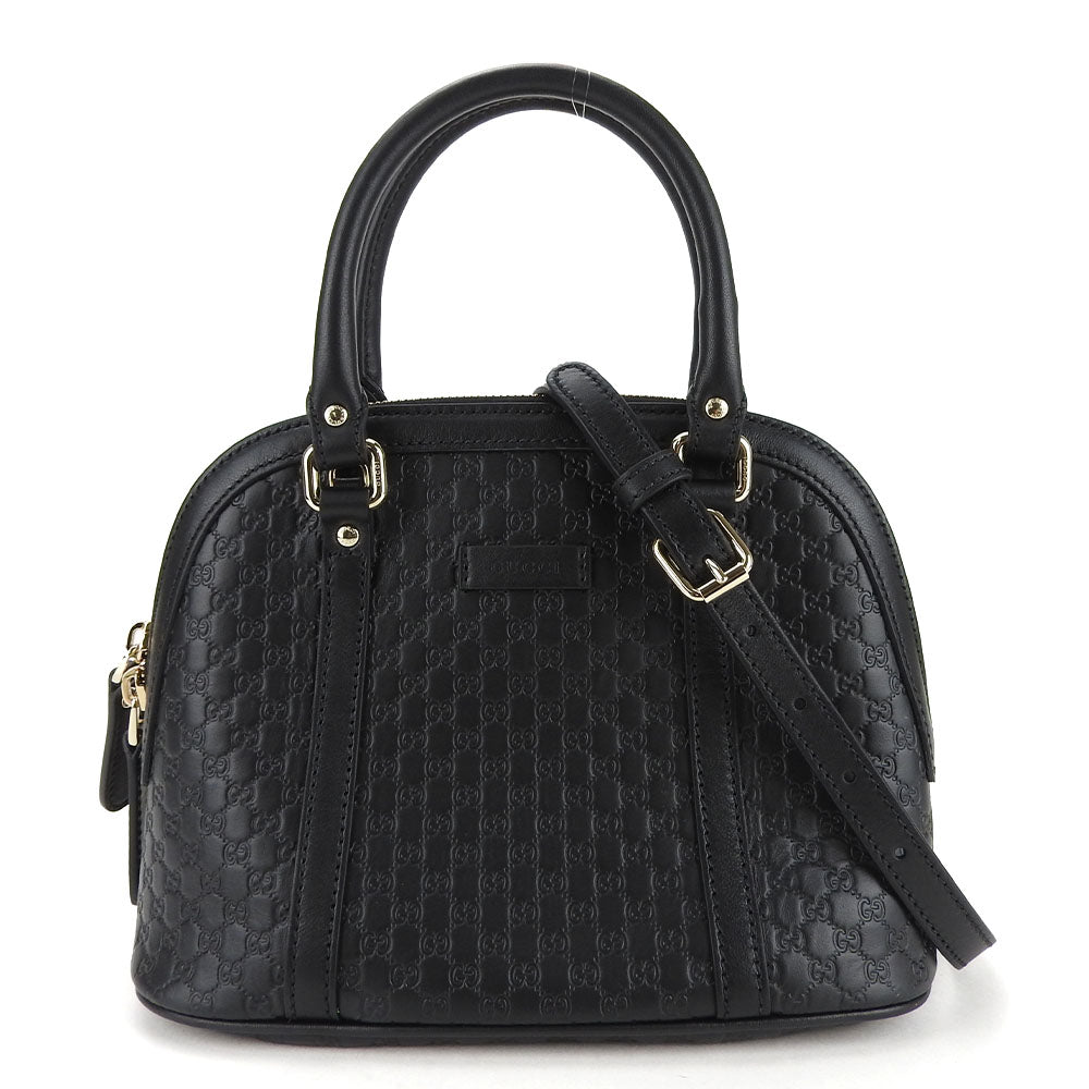 GUCCI Leather Handbag 449654 Black 2WAY