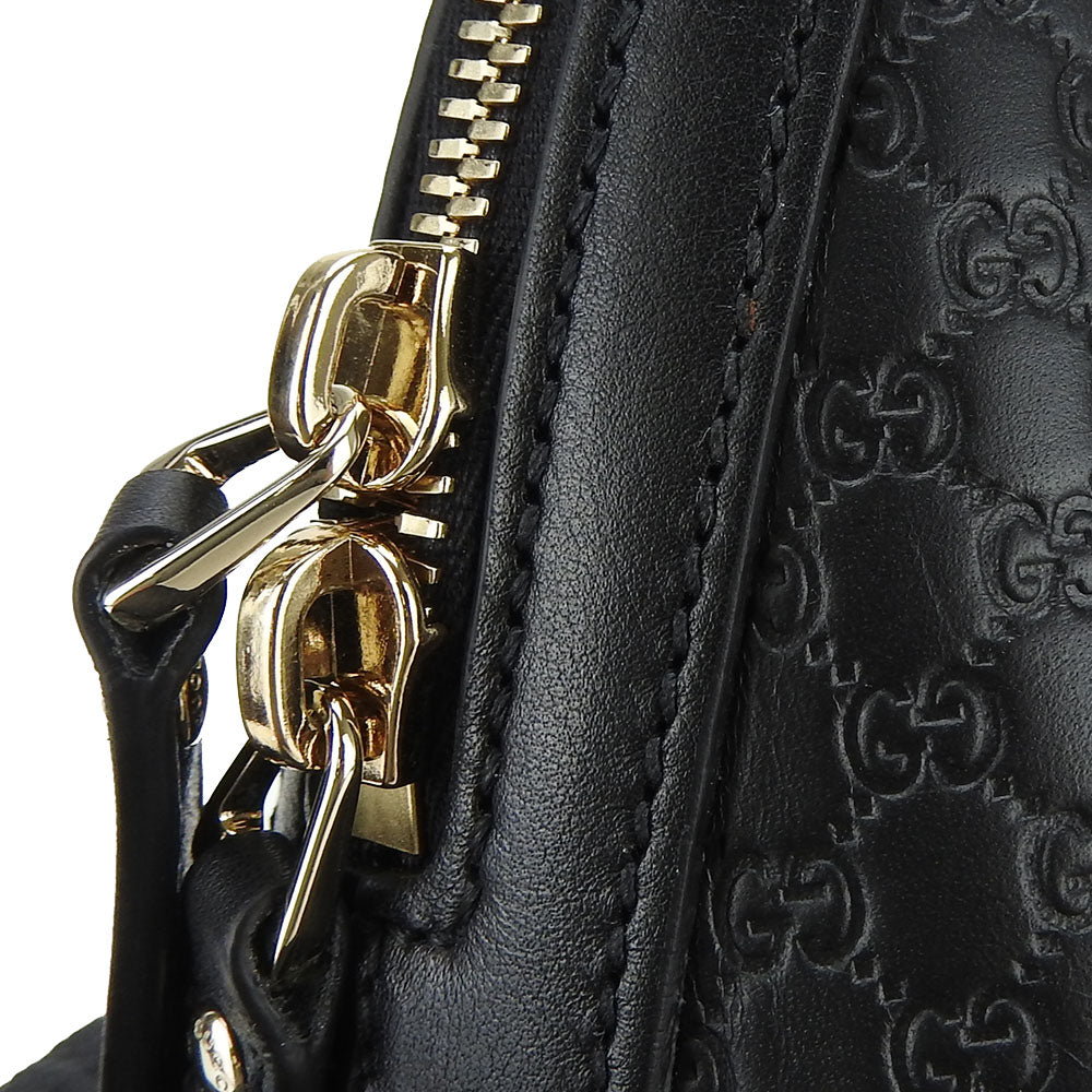 GUCCI Leather Handbag 449654 Black 2WAY