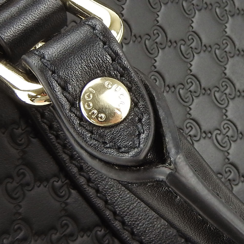 GUCCI Leather Handbag 449654 Black 2WAY