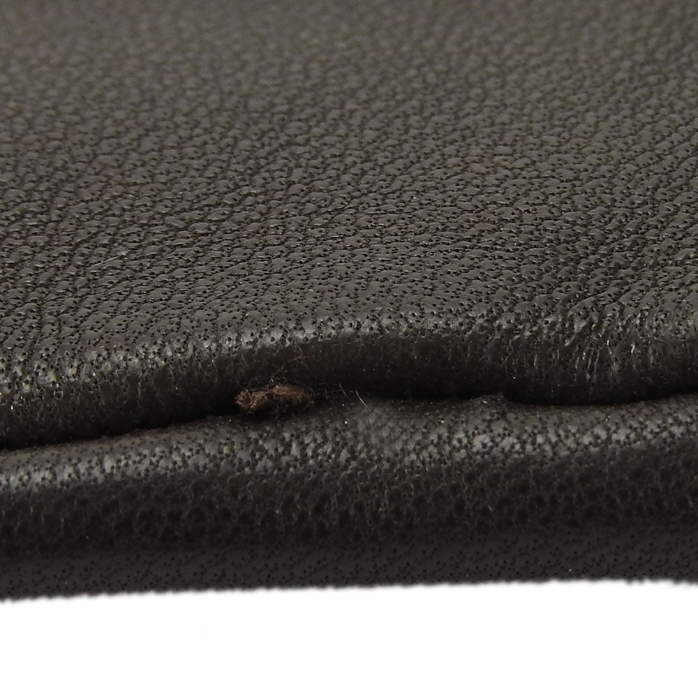 Hermes Lamb Leather Gloves Dark Brown