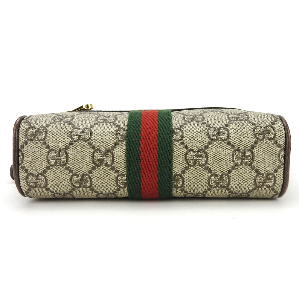 Gucci GG Supreme Canvas Leather Shoulder Bag