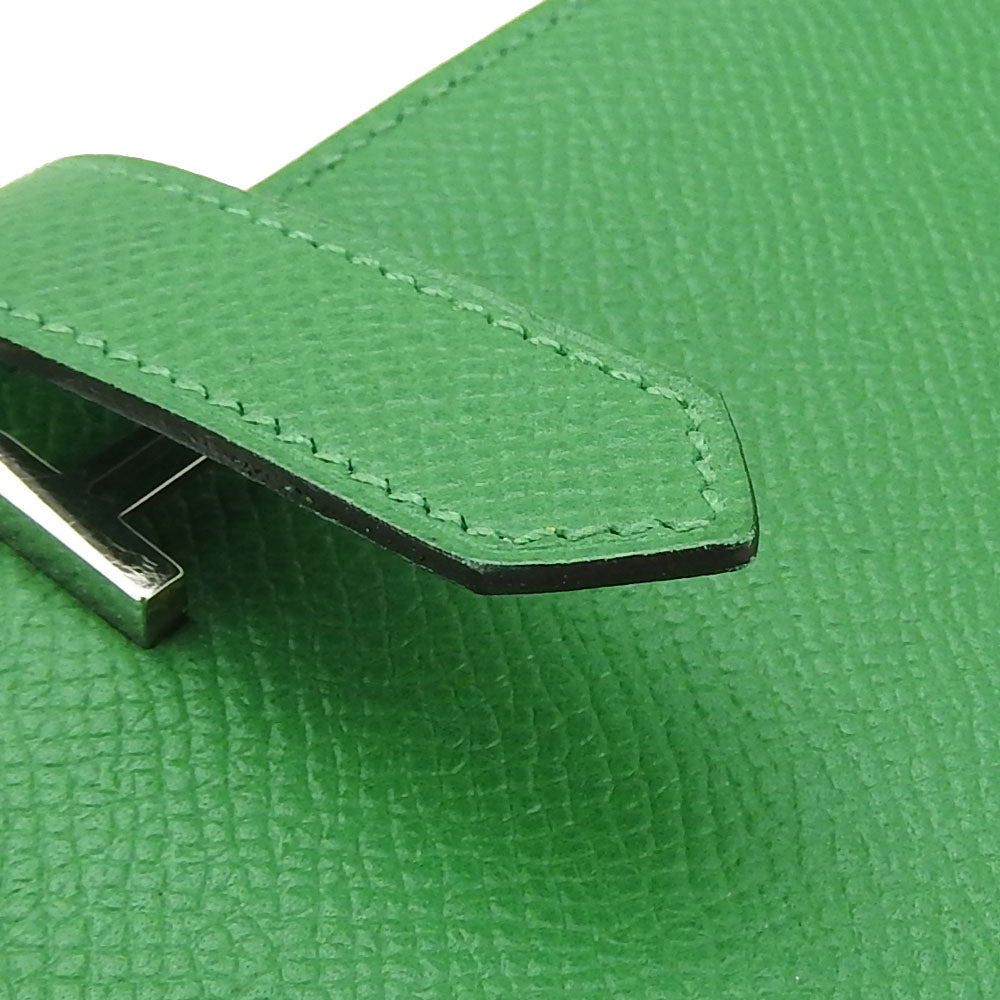 Hermes Bearn Epsom Bamboo Green Bifold Wallet