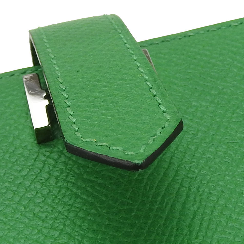 Hermes Bearn Epsom Bamboo Green Bifold Wallet