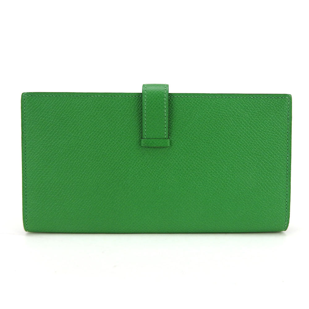 Hermes Bearn Epsom Bamboo Green Bifold Wallet