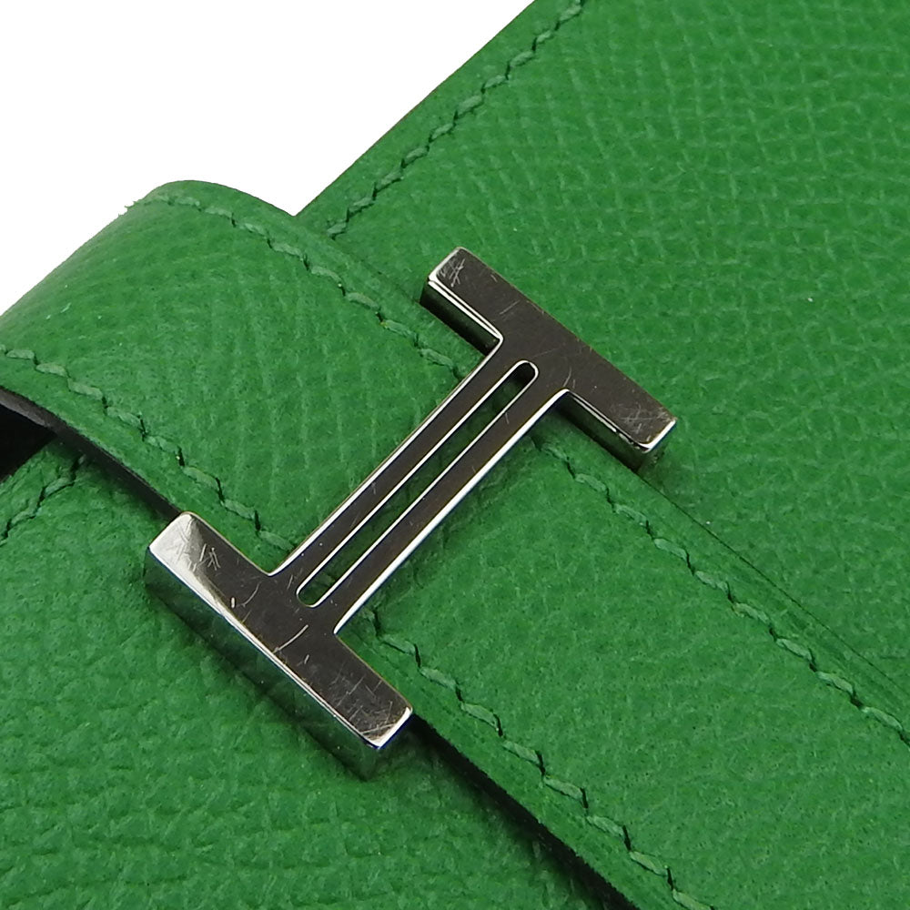 Hermes Bearn Epsom Bamboo Green Bifold Wallet