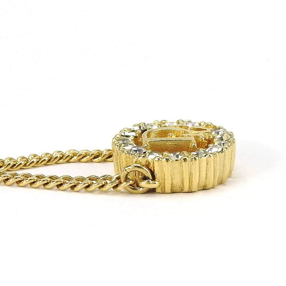 Christian Dior Metal Necklace Gold Plated