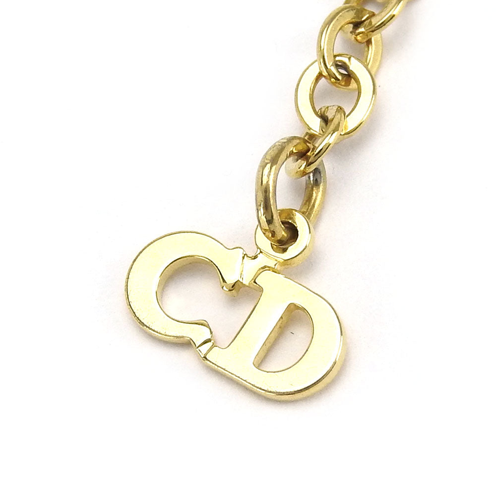 Christian Dior Metal Necklace Gold Plated