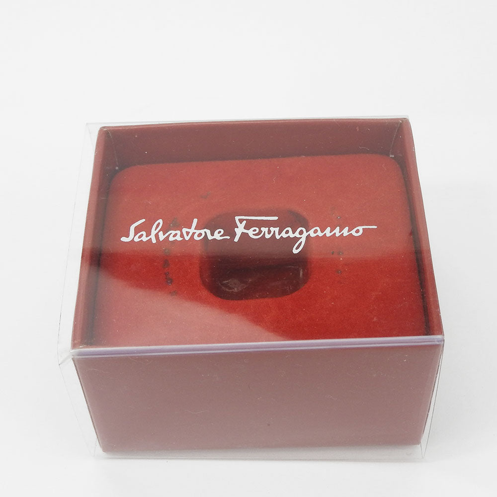 Salvatore Ferragamo Metal Scarf Ring Gold