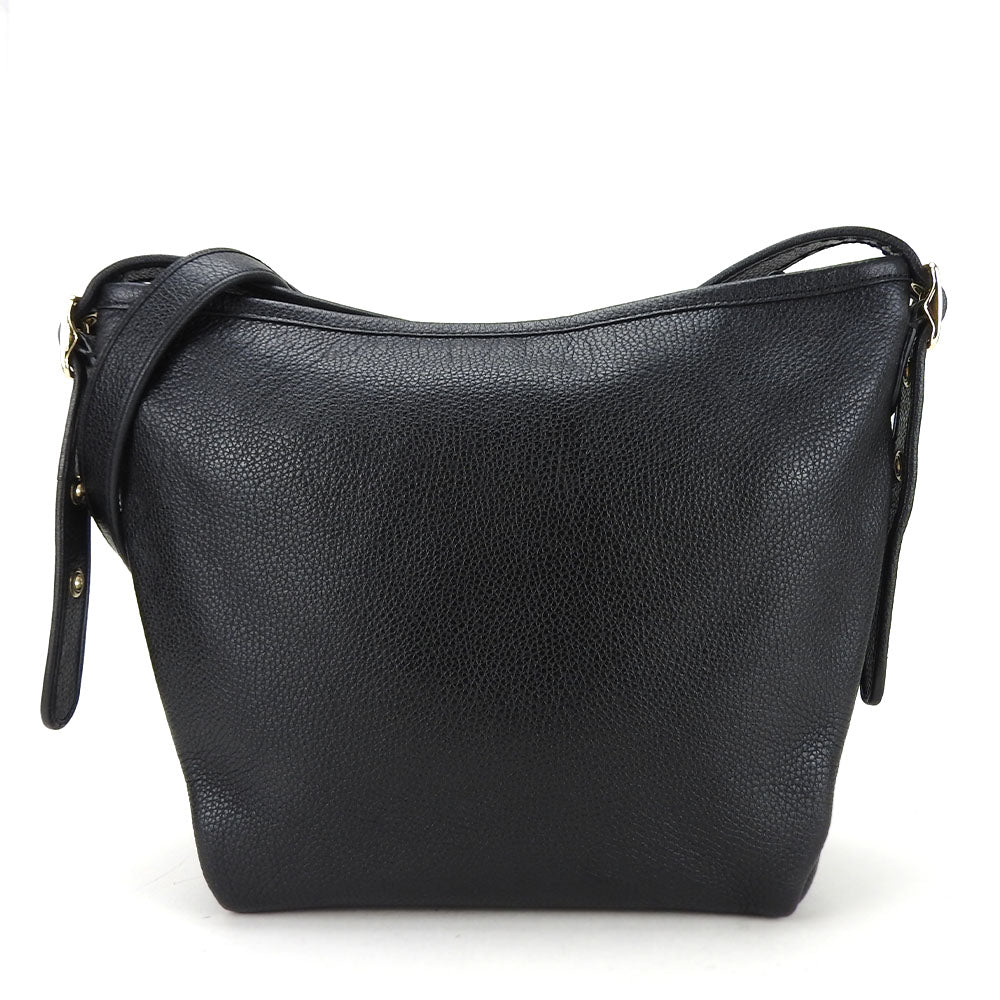 Coach Leather Shoulder Bag 36536 Black