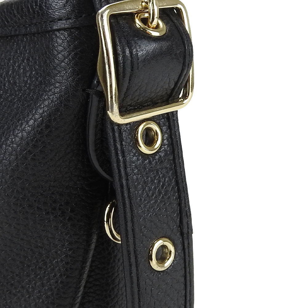 Coach Leather Shoulder Bag 36536 Black