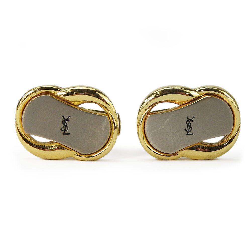 Yves Saint Laurent Metal Gold Silver Cuffs