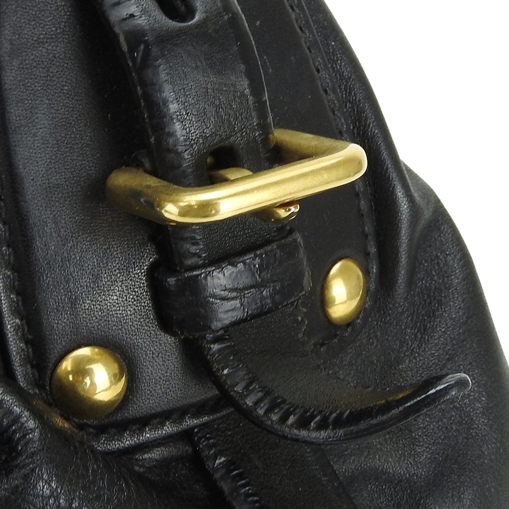 Prada Leather Shoulder Bag Black