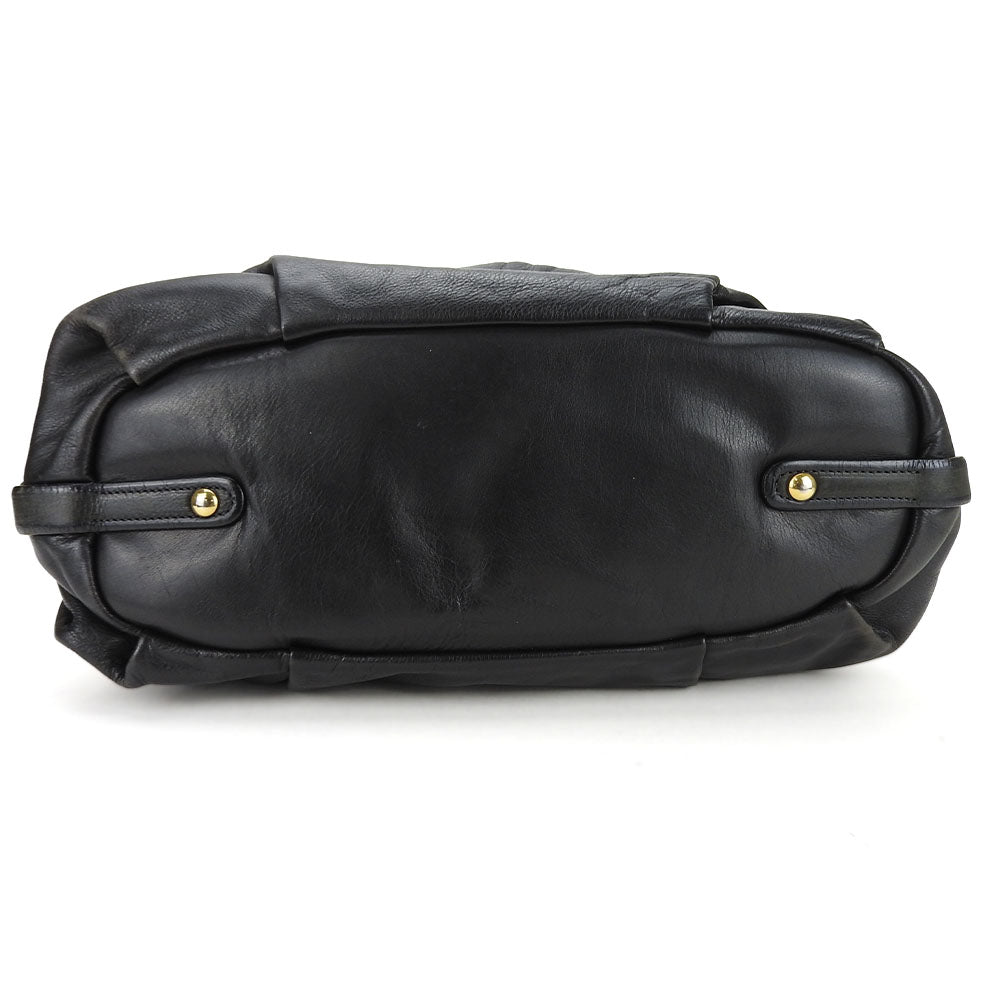 Prada Leather Shoulder Bag Black