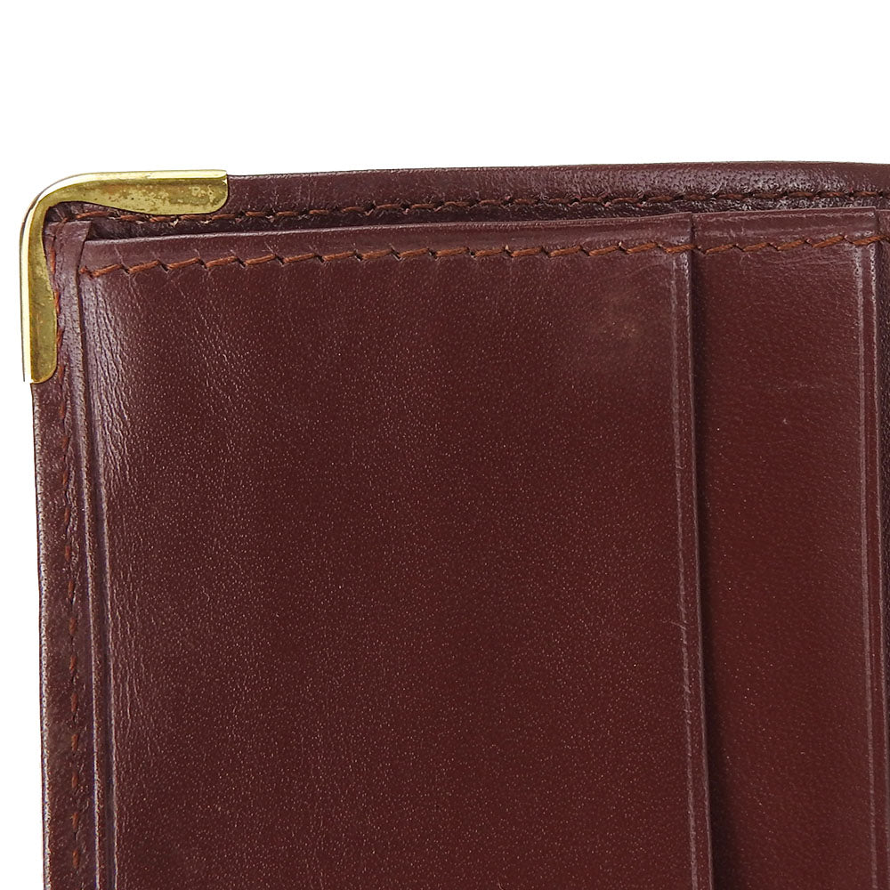 Cartier Bifold Wallet Must Line Calfskin Bordeaux