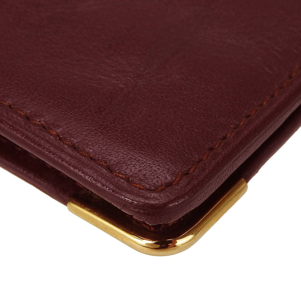 Cartier Bifold Wallet Must Line Calfskin Bordeaux