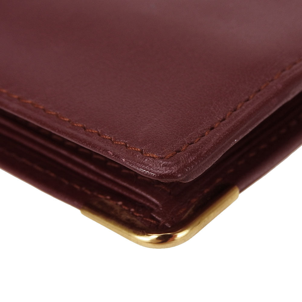 Cartier Bifold Wallet Must Line Calfskin Bordeaux