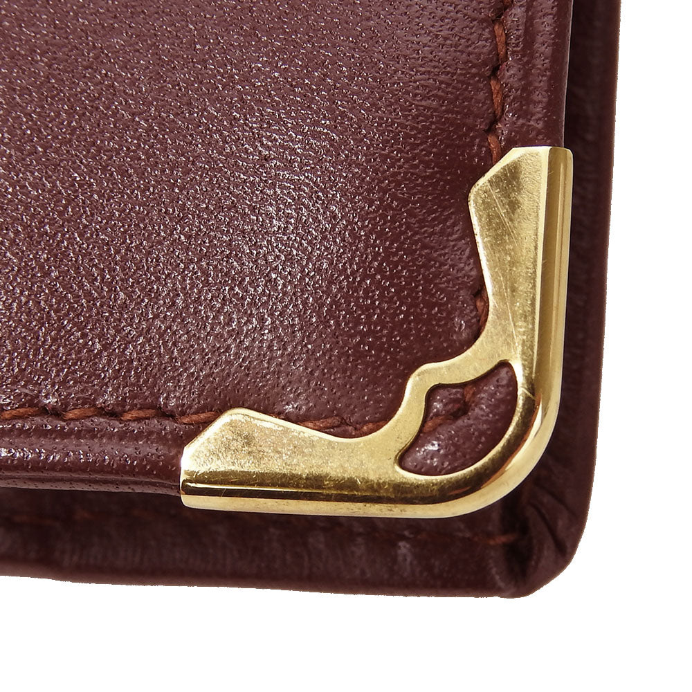 Cartier Bifold Wallet Must Line Calfskin Bordeaux