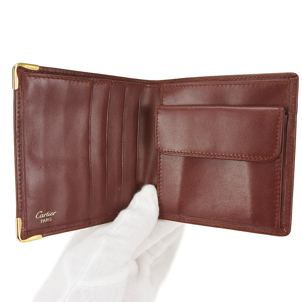 Cartier Bifold Wallet Must Line Calfskin Bordeaux