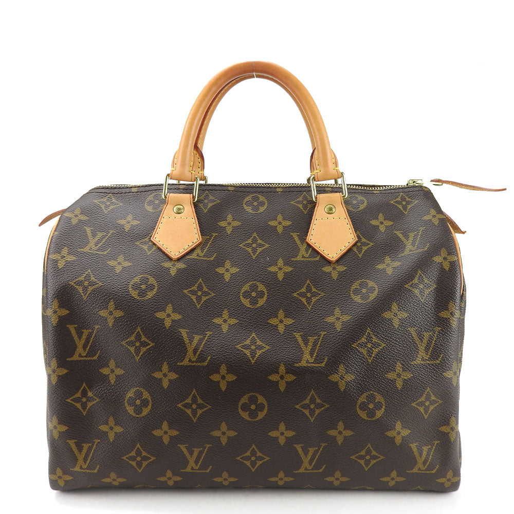 Louis Vuitton Monogram Handbag Speedy 30 Brown