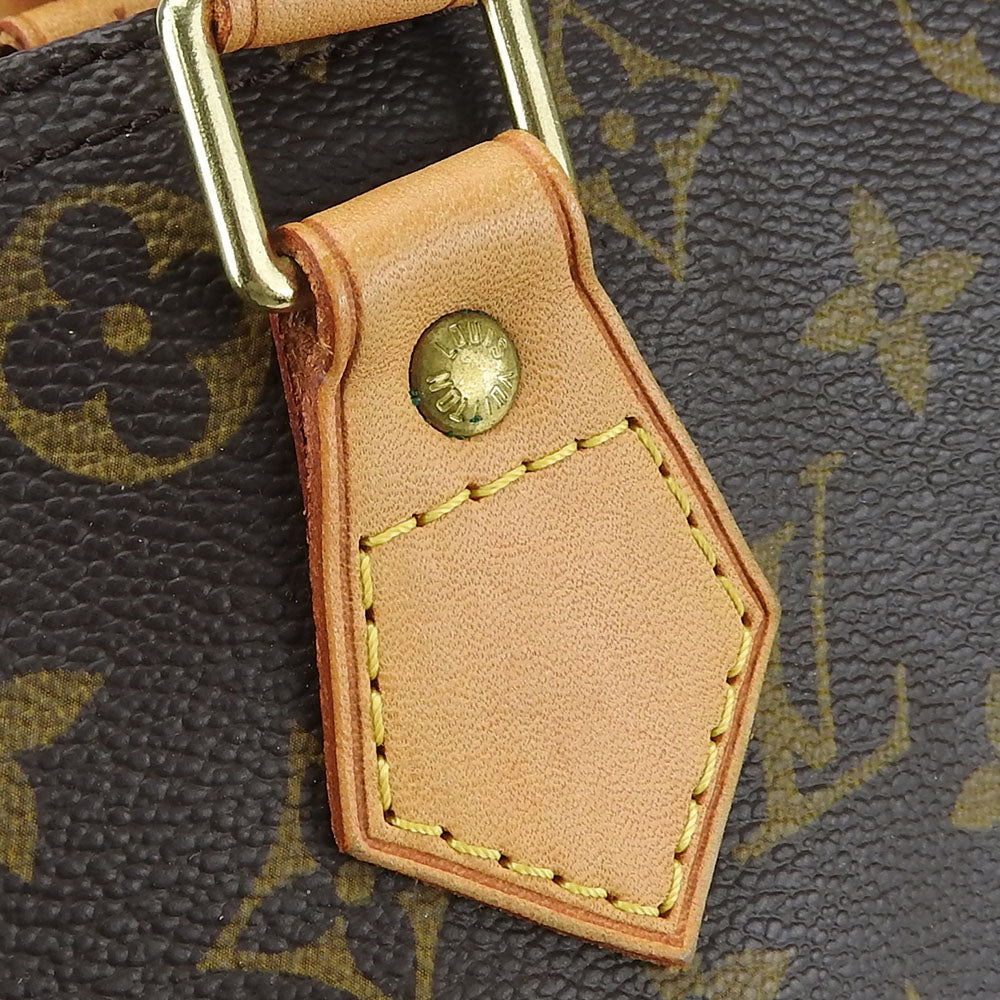 Louis Vuitton Monogram Handbag Speedy 30 Brown