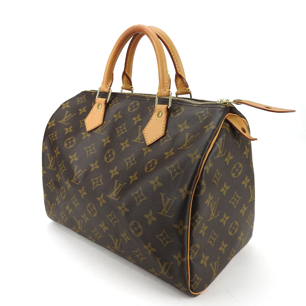 Louis Vuitton Monogram Handbag Speedy 30 Brown