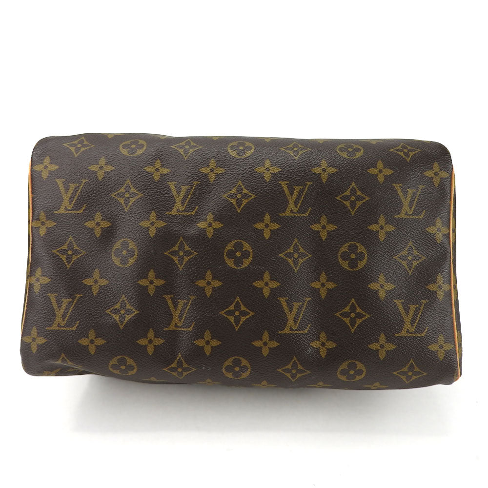 Louis Vuitton Monogram Handbag Speedy 30 Brown