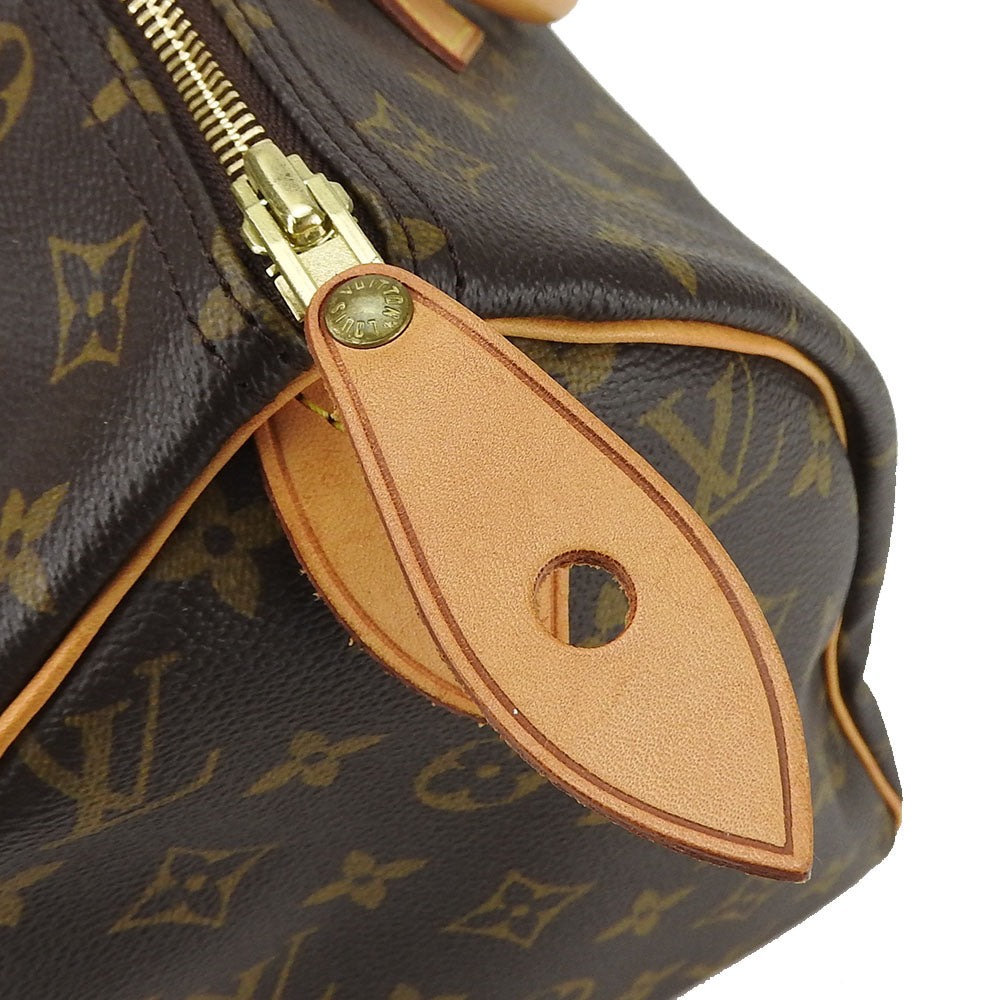 Louis Vuitton Monogram Handbag Speedy 30 Brown