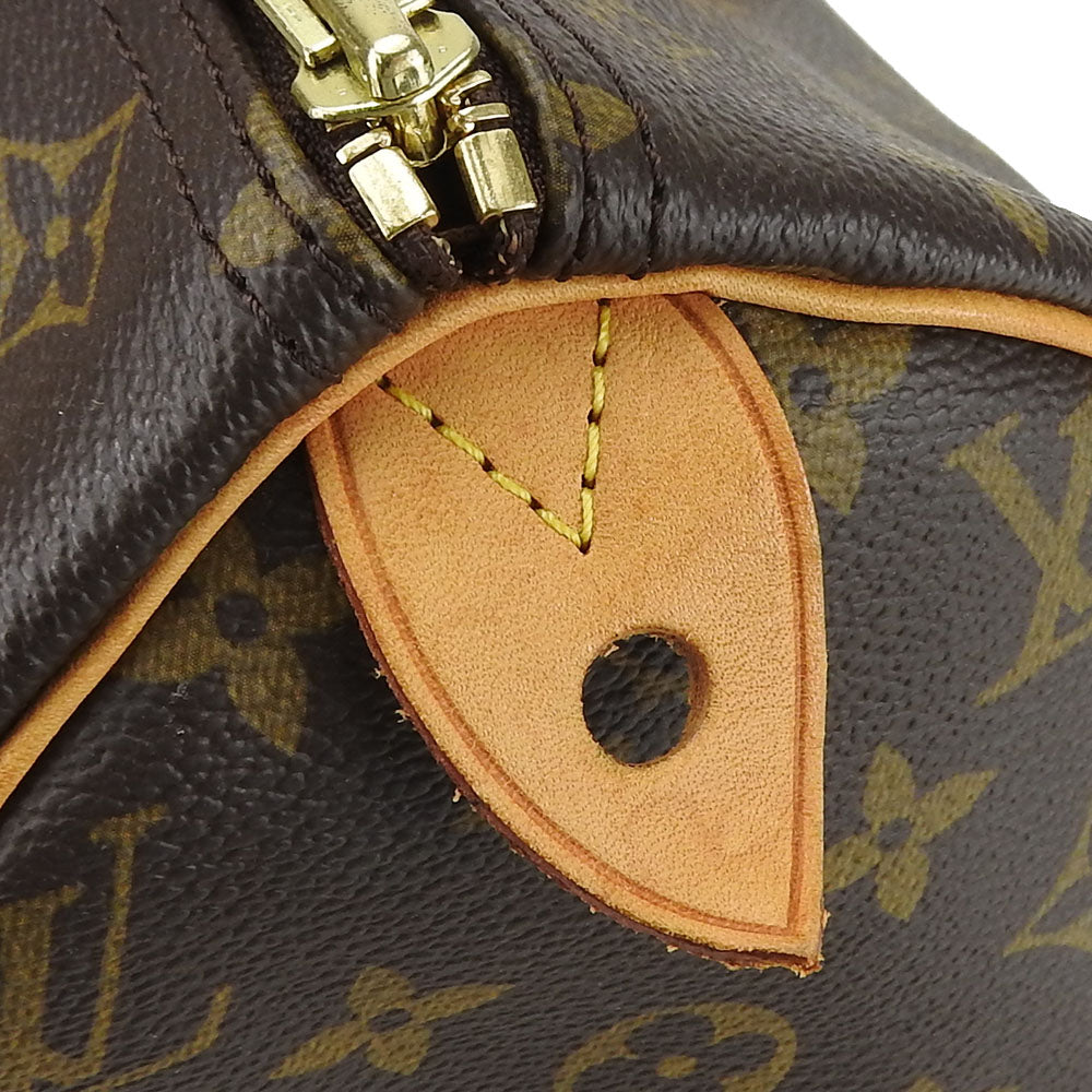 Louis Vuitton Monogram Handbag Speedy 30 Brown