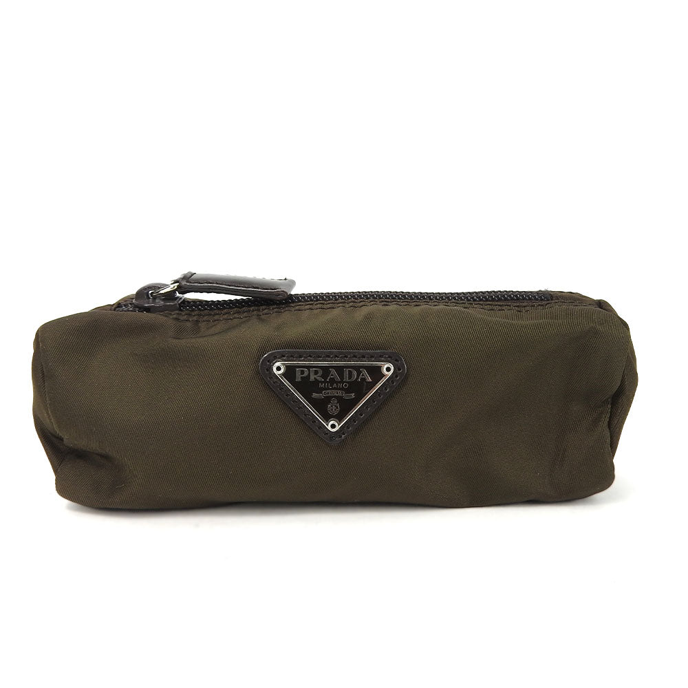 Prada Nylon Pouch Khaki Brown