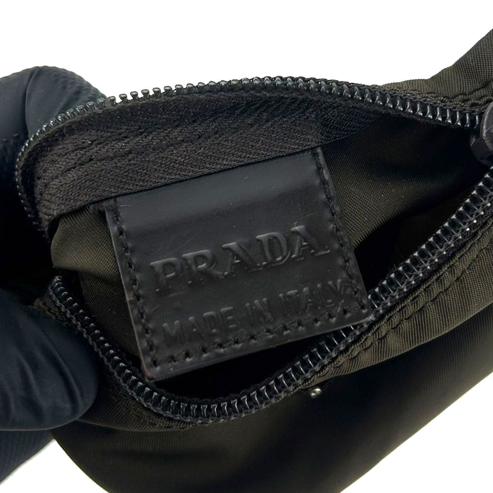 Prada Nylon Pouch Khaki Brown