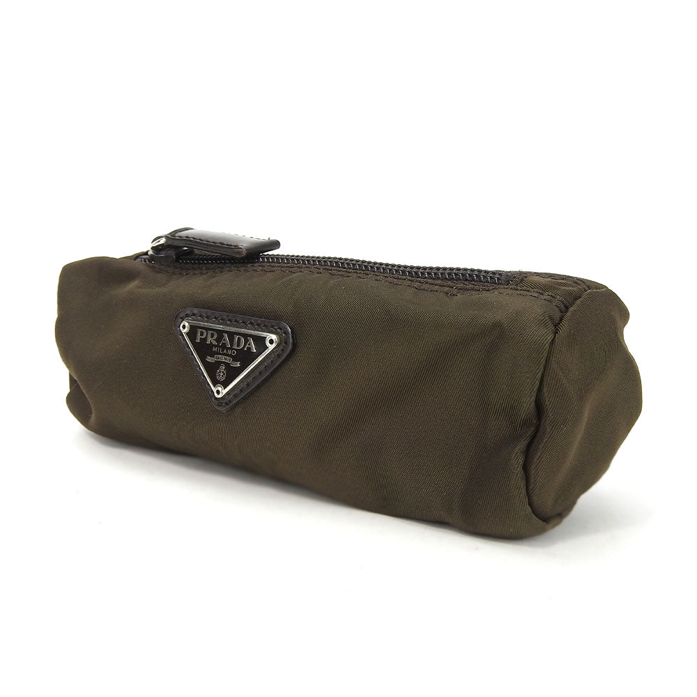 Prada Nylon Pouch Khaki Brown