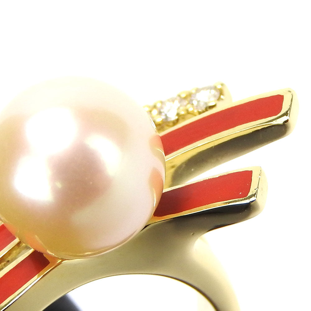 Tasaki K18 Yellow Gold Pearl Ring